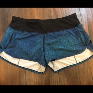 Like New Lululemon speed shorts size 4